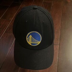 47 Black Golden State Warriors Embroidered Logo Cap